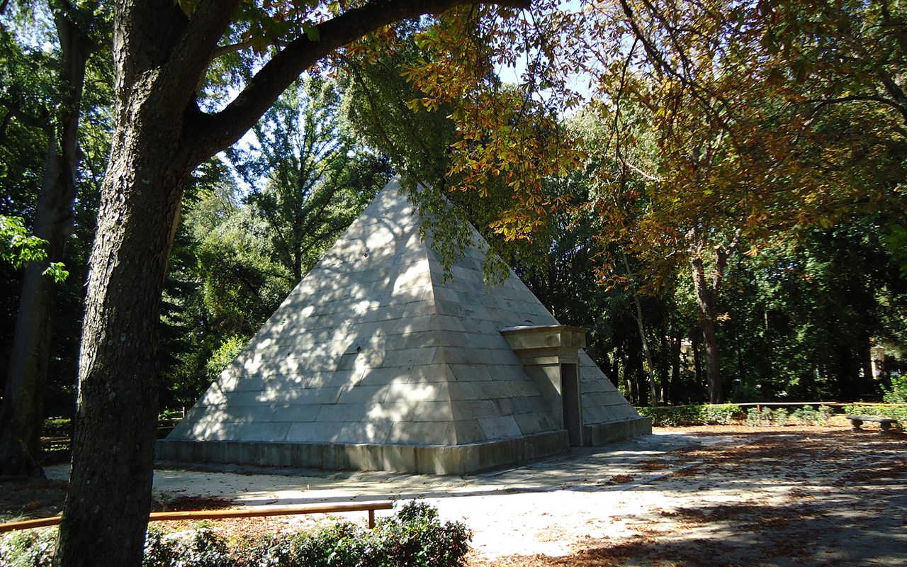 Pyramid at the Cascine Park in Florence It's Tuscany