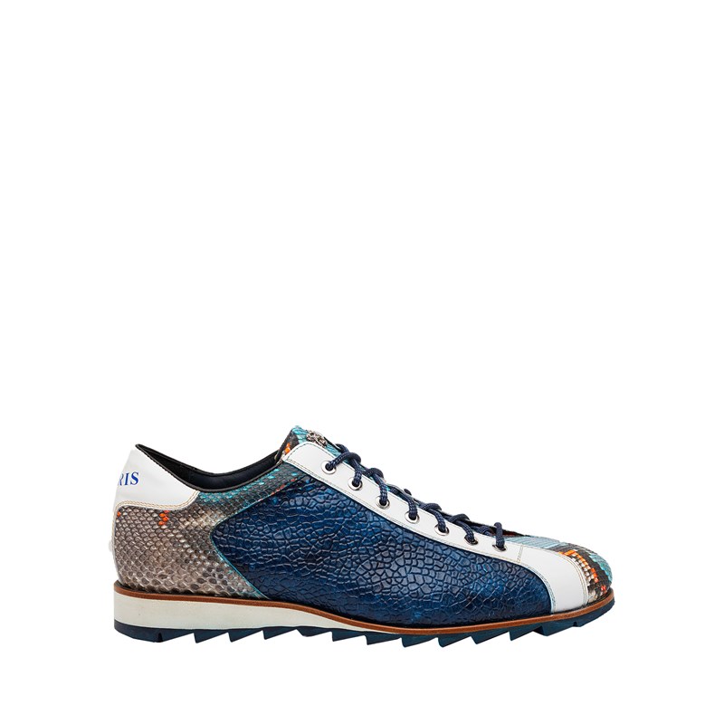 Sneaker in pelle blu sfumato, Harris calzature - IT'S TUSCANY